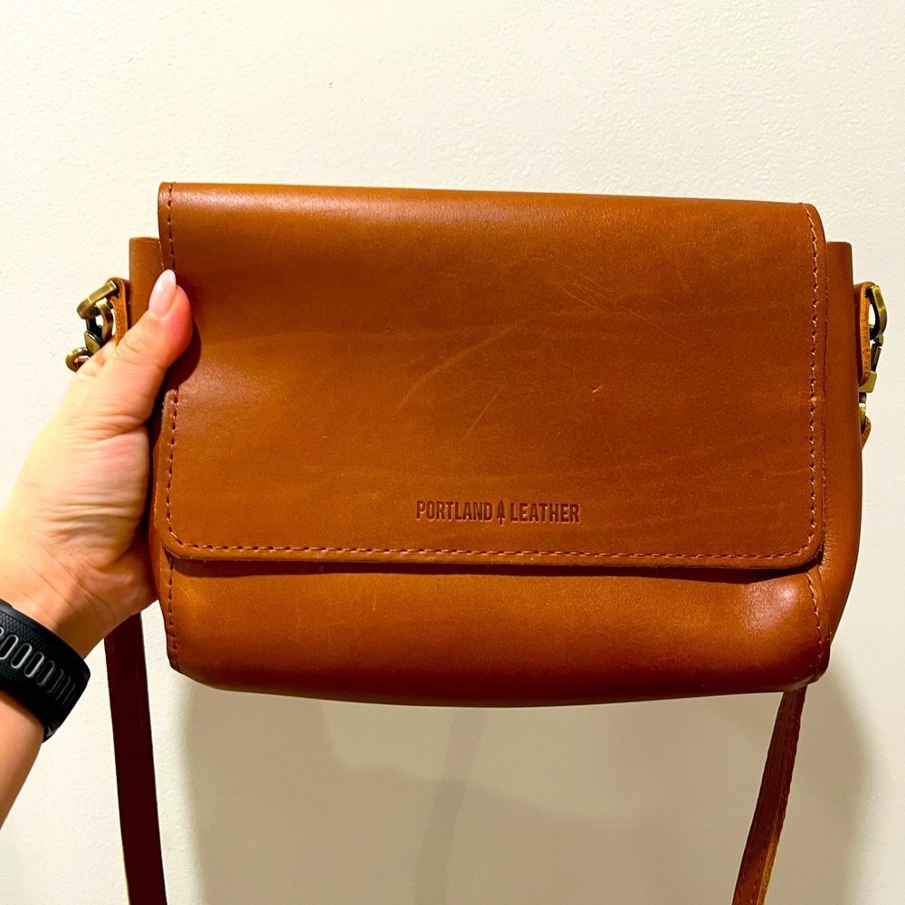 Portland Leather Goods Crossbody Bag (Tan)